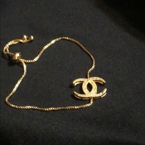 Bracelet gold with crystals very nice brand new